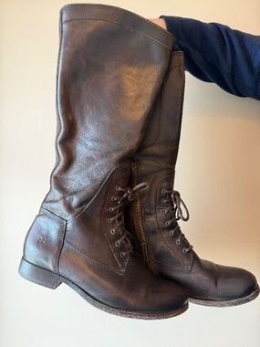 Frye Melissa Riding Lace Up Boots